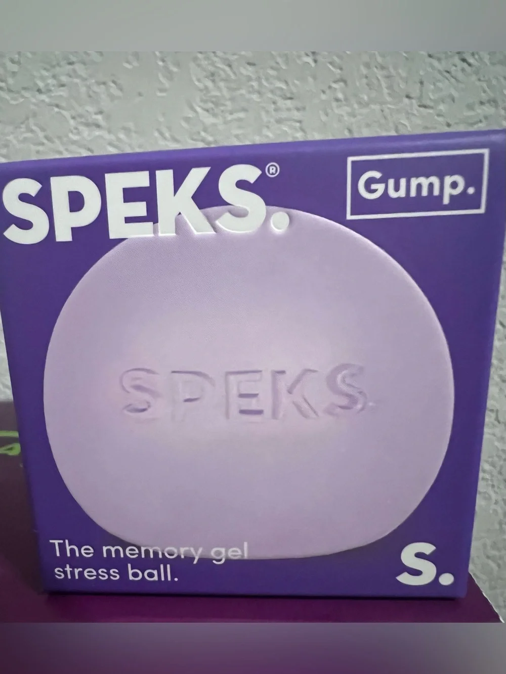 Authentic Speks Memory Gel Stress Ball - Purple